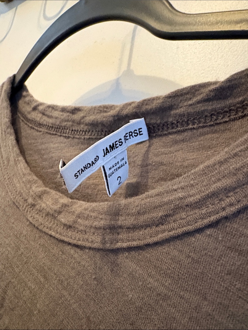 James Perse Women’s Short-Sleeve Pocket T-Shirt — Charcoal/ Size 2 - Picture 2 of 3